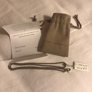 New David Yurman Small Box Chain 20”